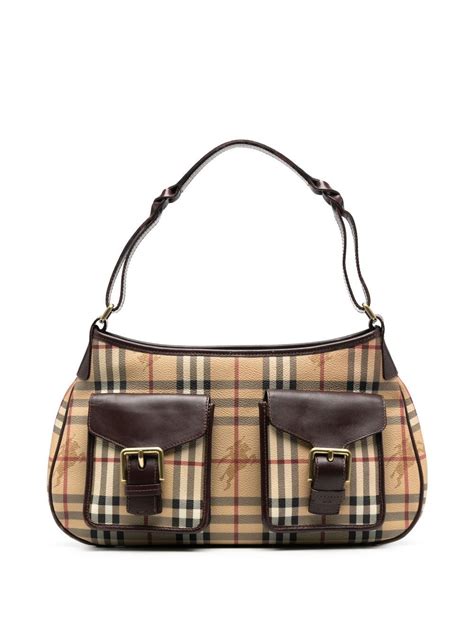 burberry vintage check penny bag|pre owned burberry bags.